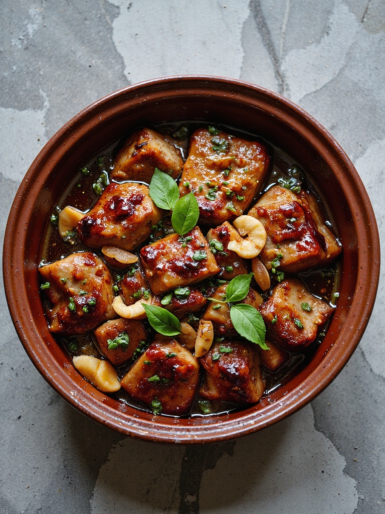 aromatic three cup pork