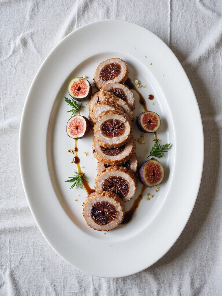 balsamic fig stuffed pork