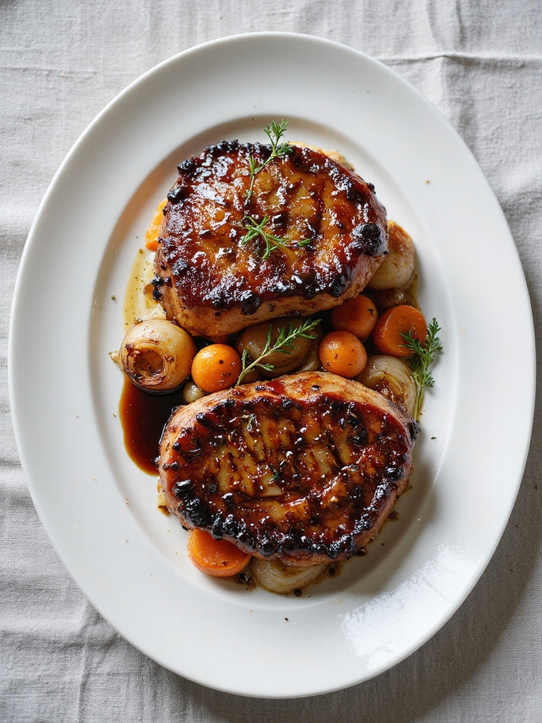 balsamic glazed pork chops