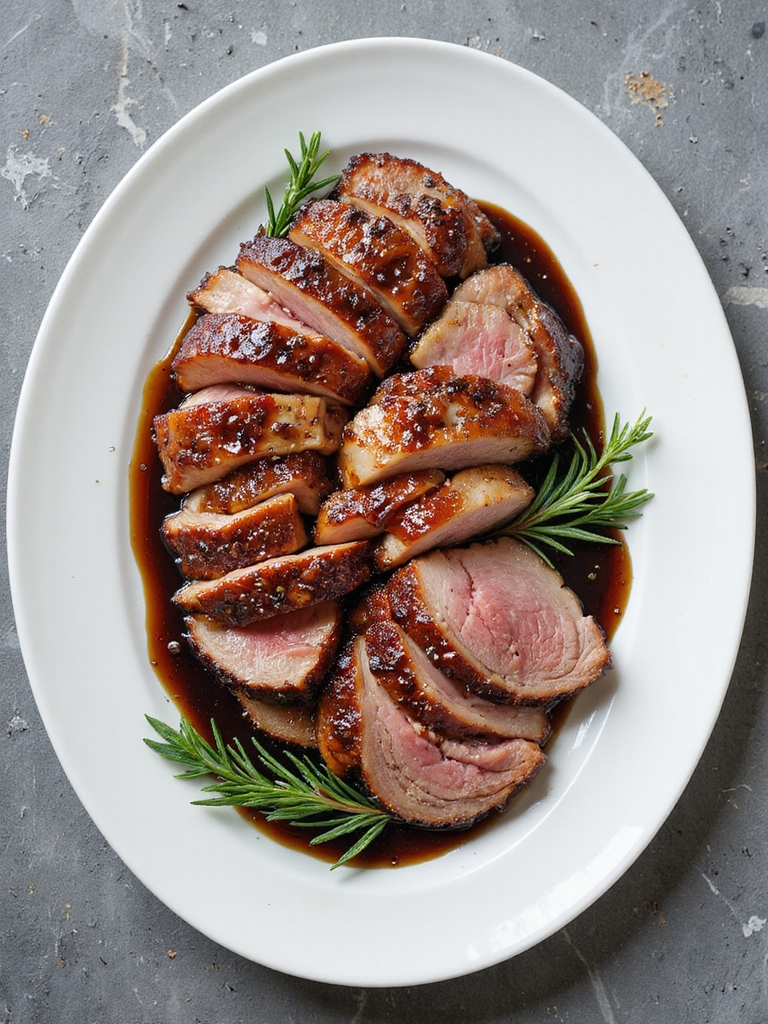 balsamic glazed pork loin
