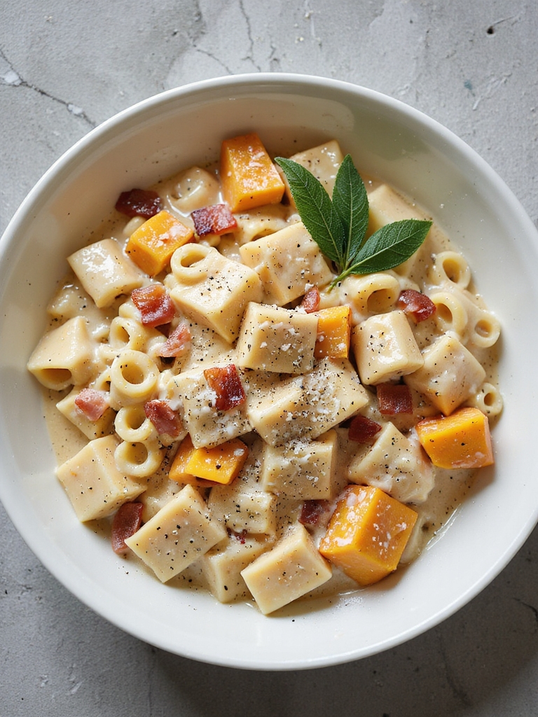 butternut squash bacon pasta