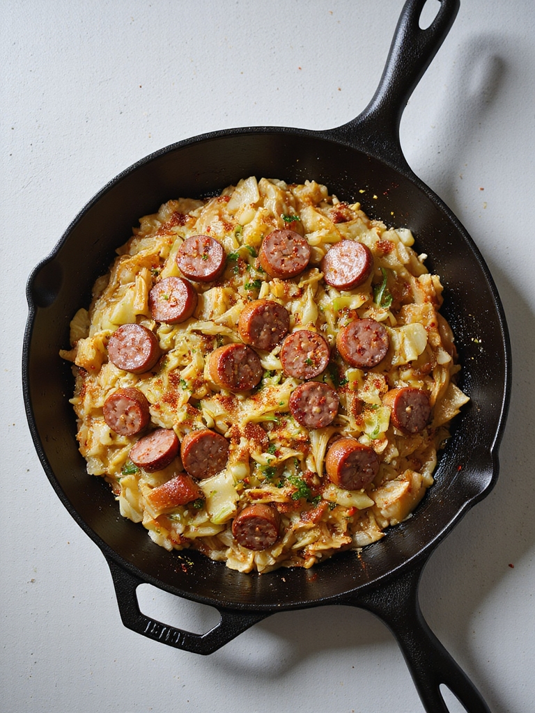 cabbage and sausage skillet