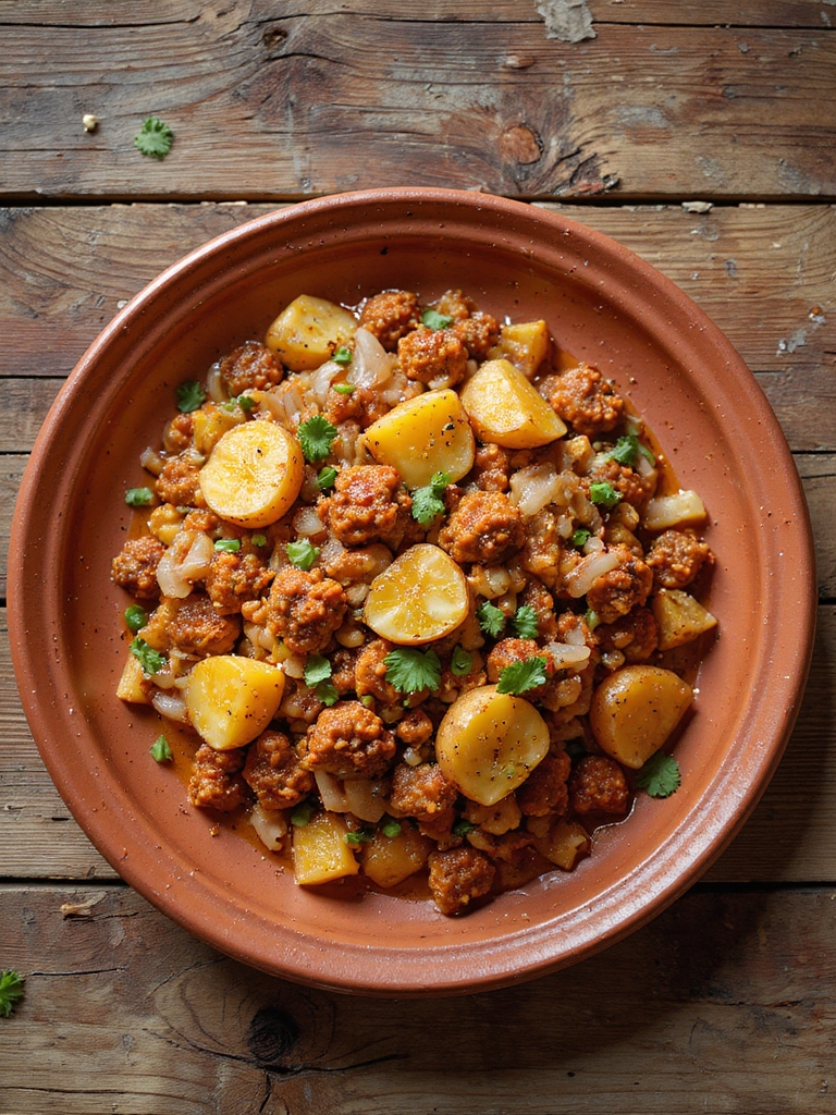 chorizo and potatoes dish