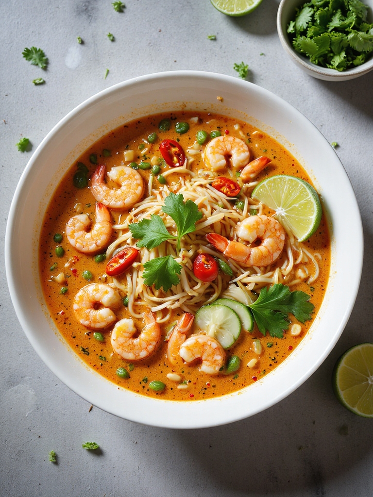 coconut noodle soup delight