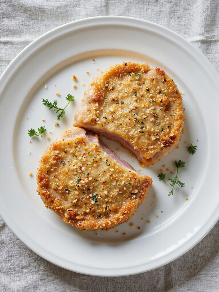 crispy parmesan crusted pork chops
