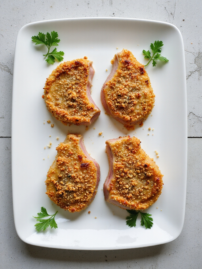 crispy parmesan pork chops