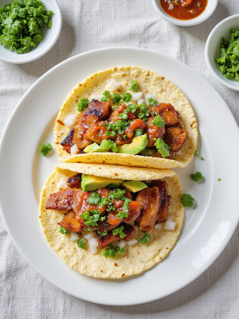 crispy pork belly tacos