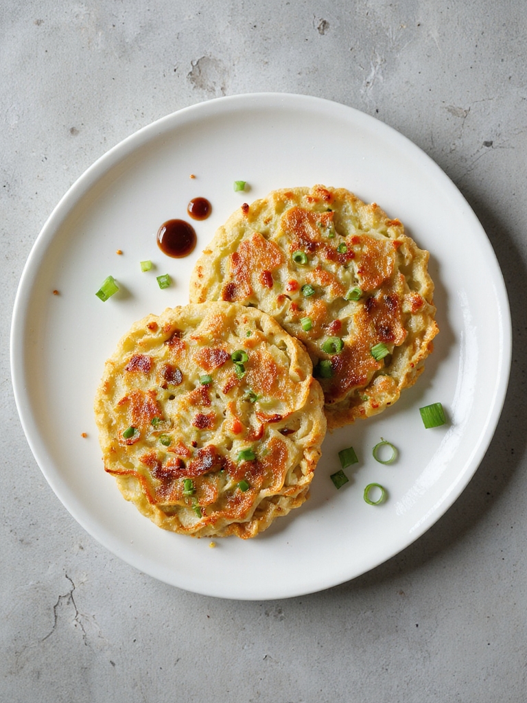 crispy spicy cabbage pancakes