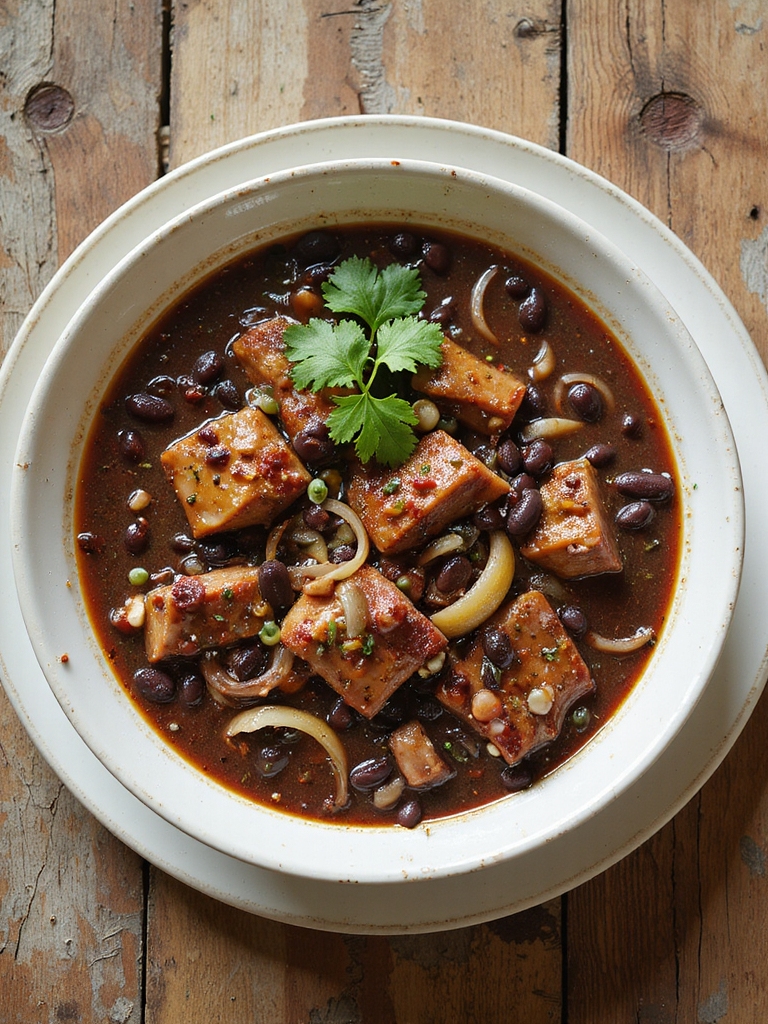 cuban pork black bean stew