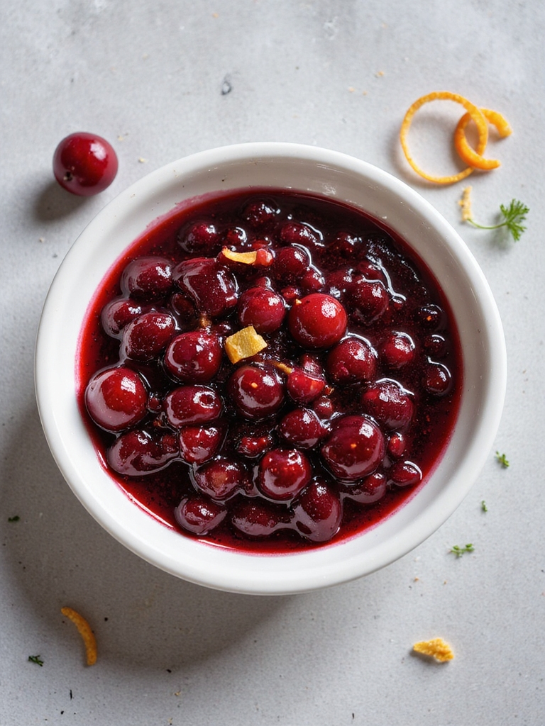 festive cranberry orange sauce