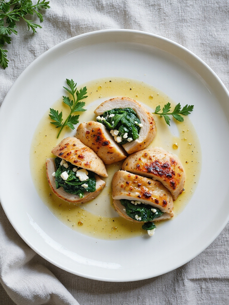 feta spinach stuffed chicken
