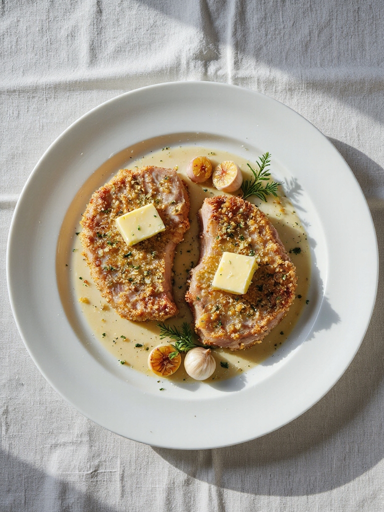 flavorful garlic herb pork chops