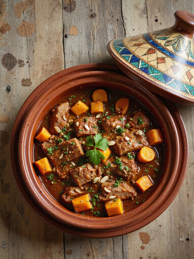 flavorful moroccan pork tagine