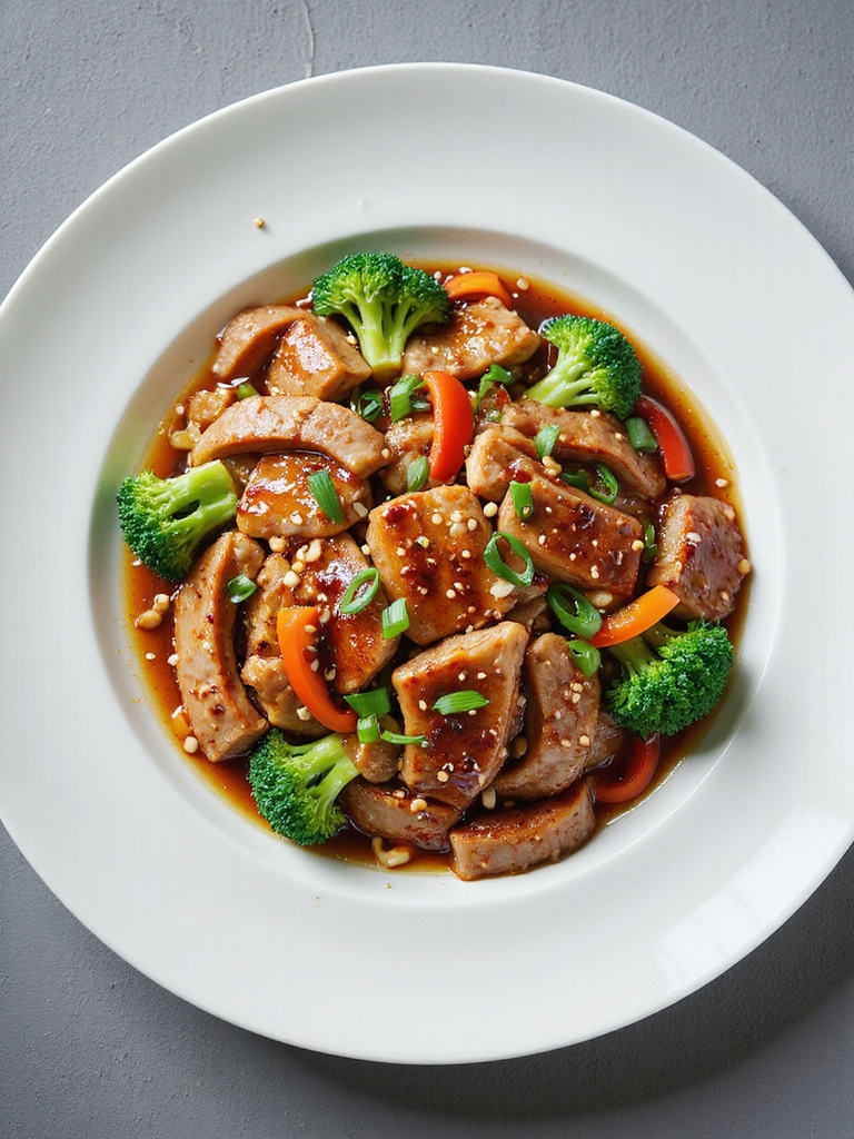 flavorful pork and vegetables
