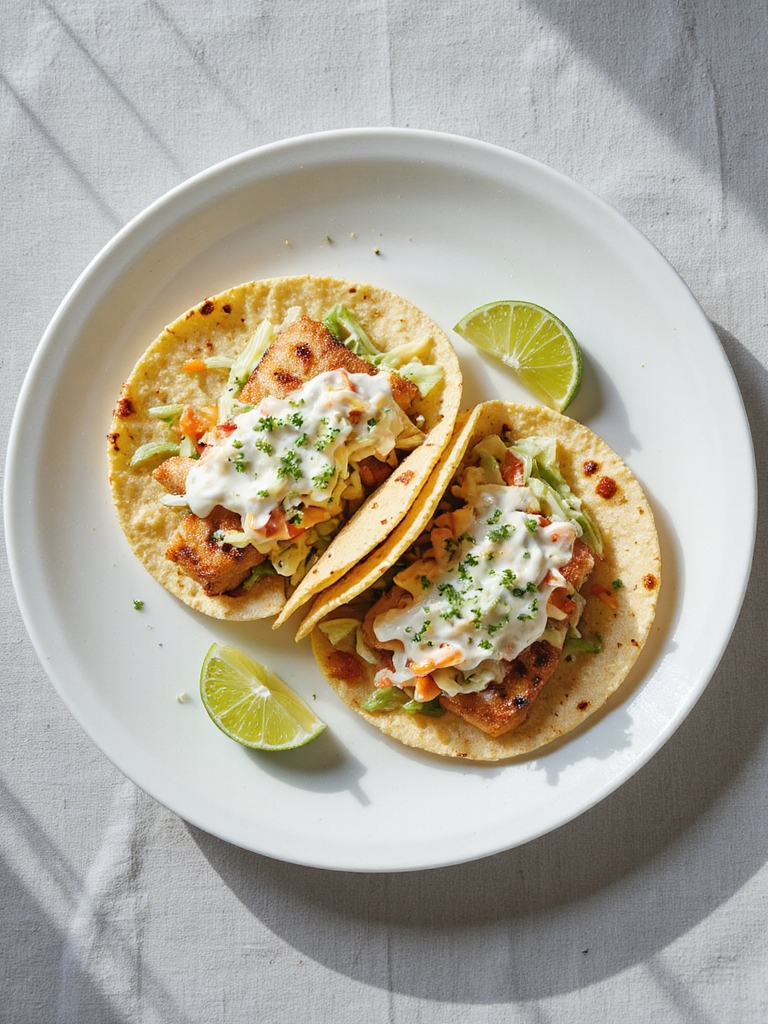 fresh coleslaw fish tacos