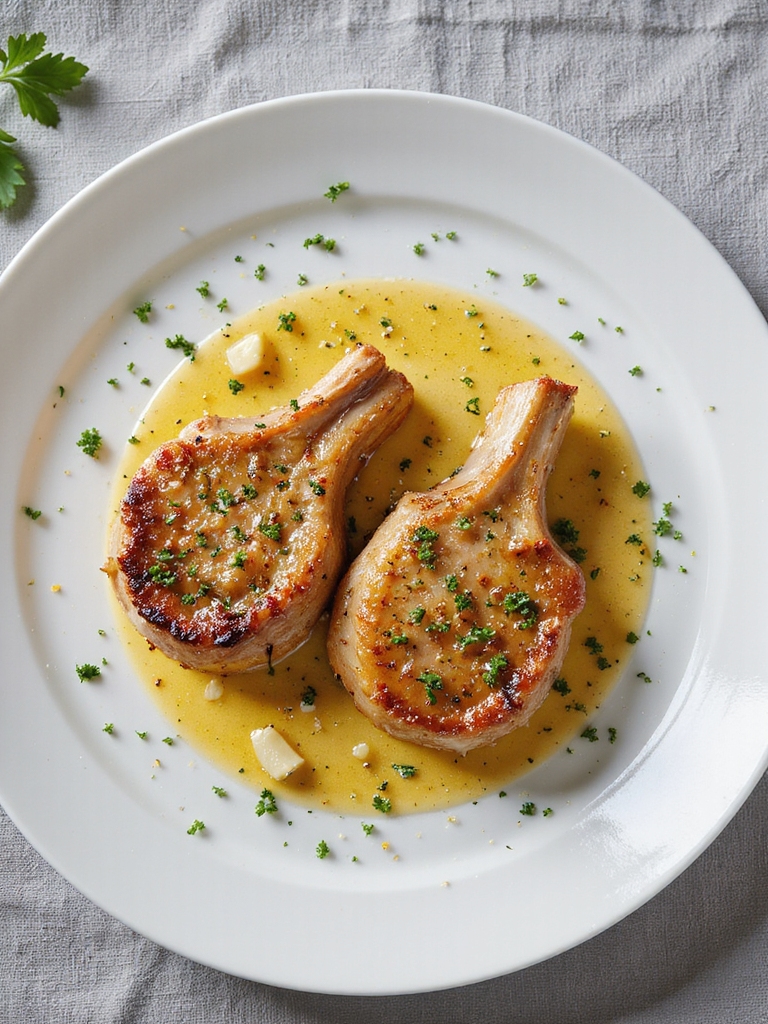 garlic butter pork chops baked