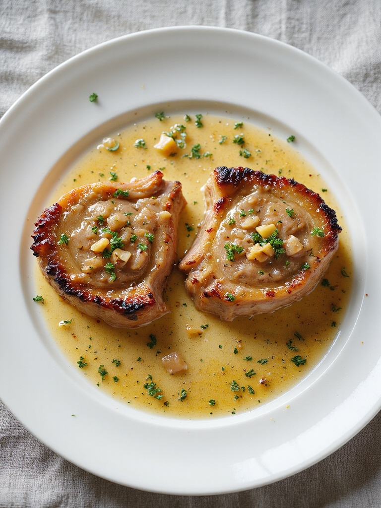 garlic butter pork chops recipe