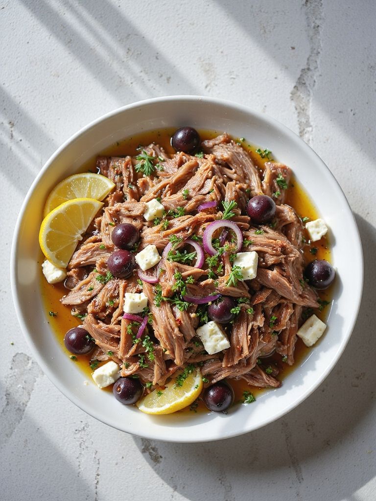 greek pulled pork delight