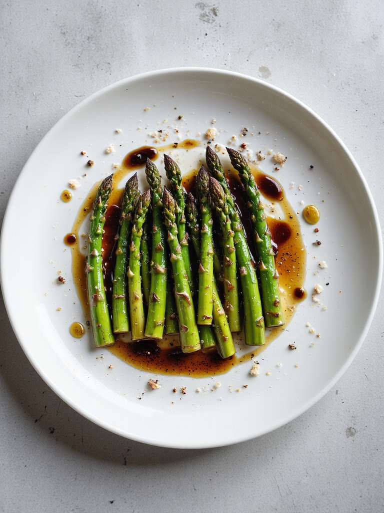 grilled asparagus with balsamic glaze