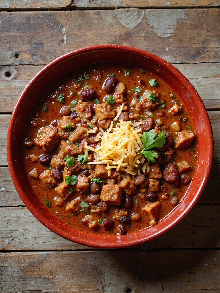 hearty chorizo bean chili