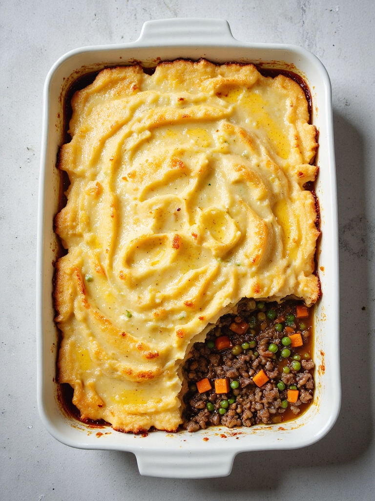 hearty ground pork pie