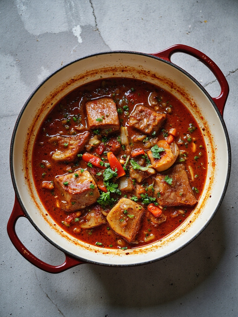 hearty smoky pork stew