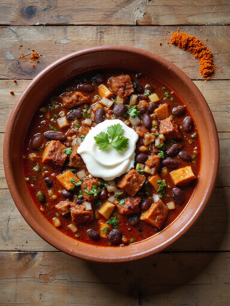 hearty spicy pork chili