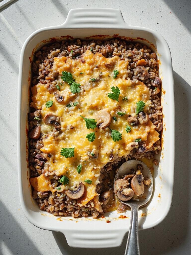 hearty wild rice casserole