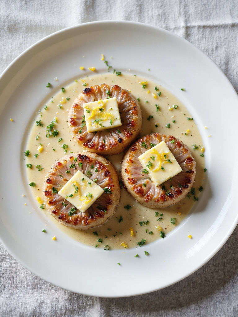 herb butter pork medallions