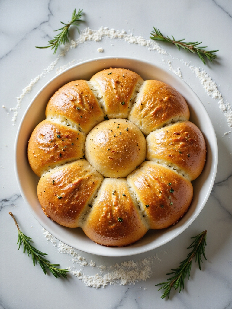 homemade rosemary dinner rolls