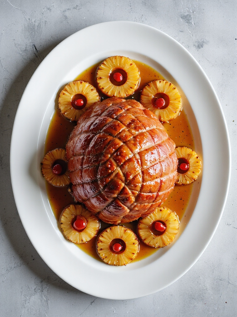 honey glazed pineapple ham recipe