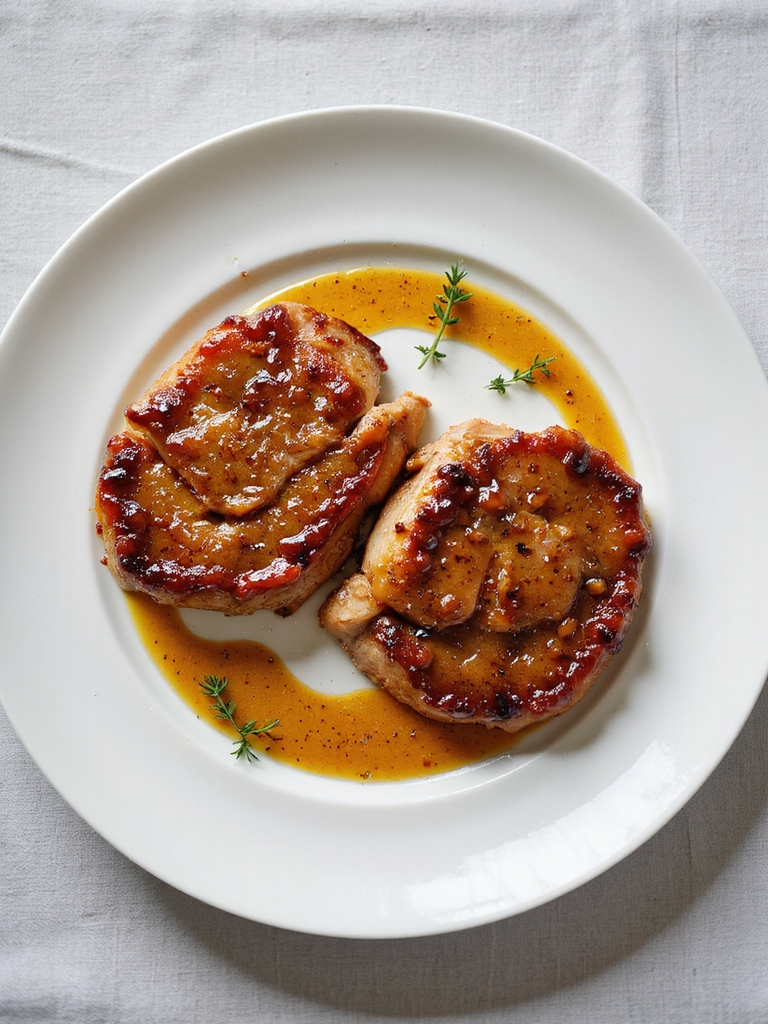 honey mustard glazed pork