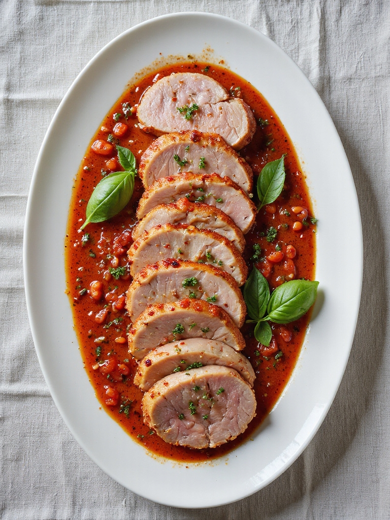italian marinara pork loin