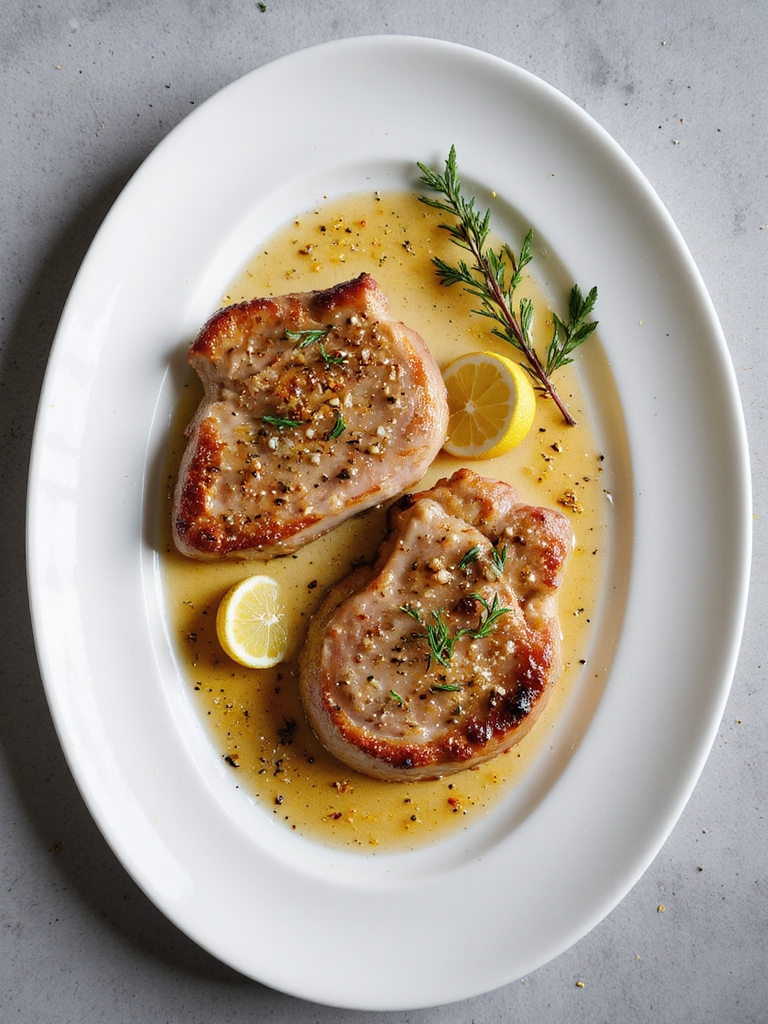 lemon butter pork loin chops
