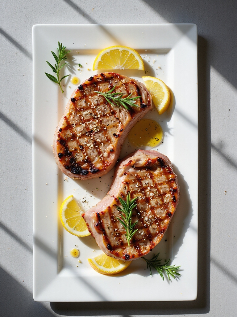 lemon herb marinated pork