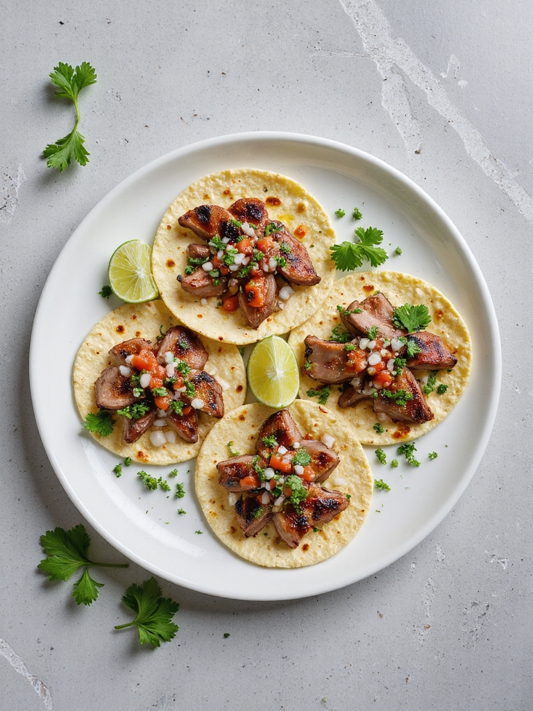 marinated grilled pork tacos