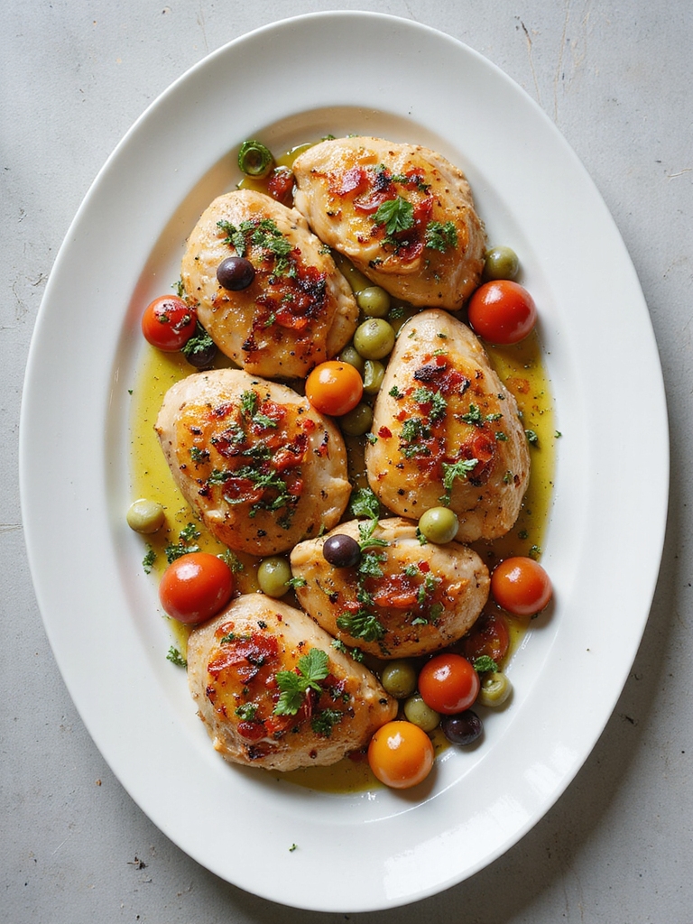 mediterranean chicken with olives