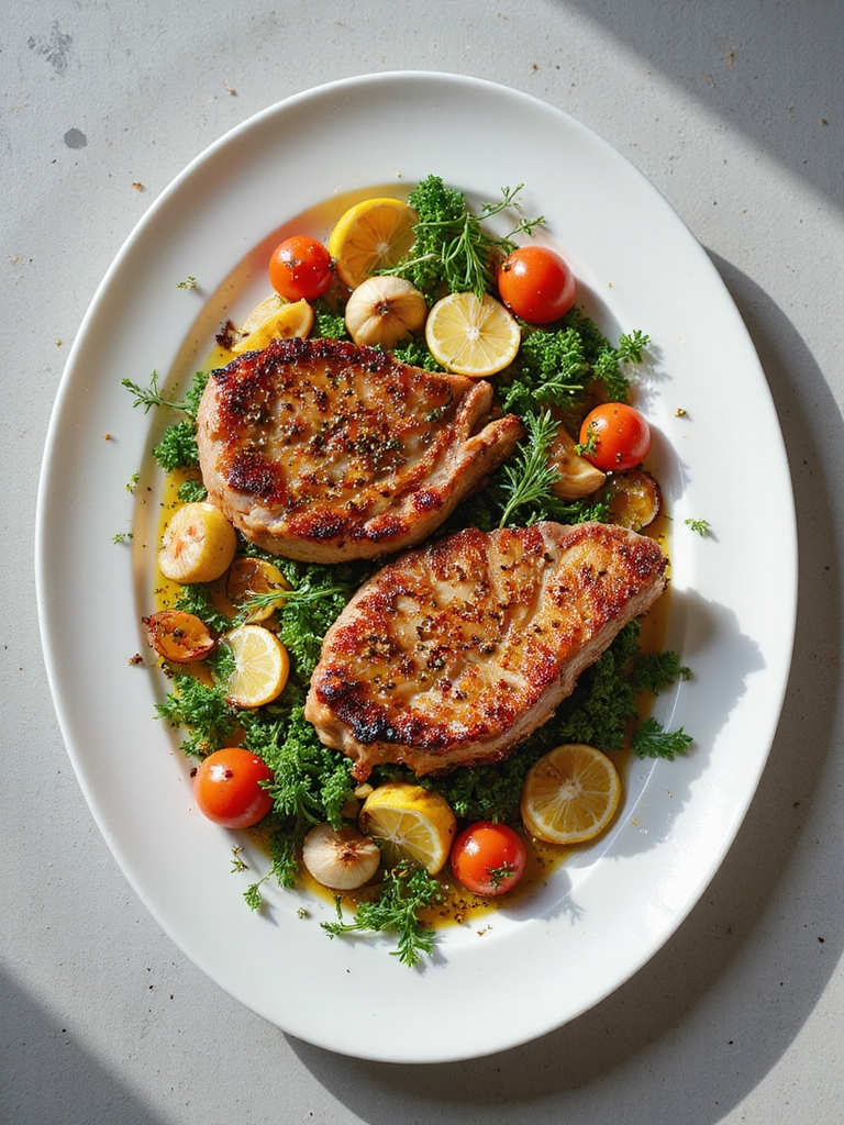mediterranean marinated pork chops