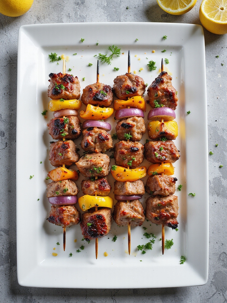 mediterranean pork skewers recipe