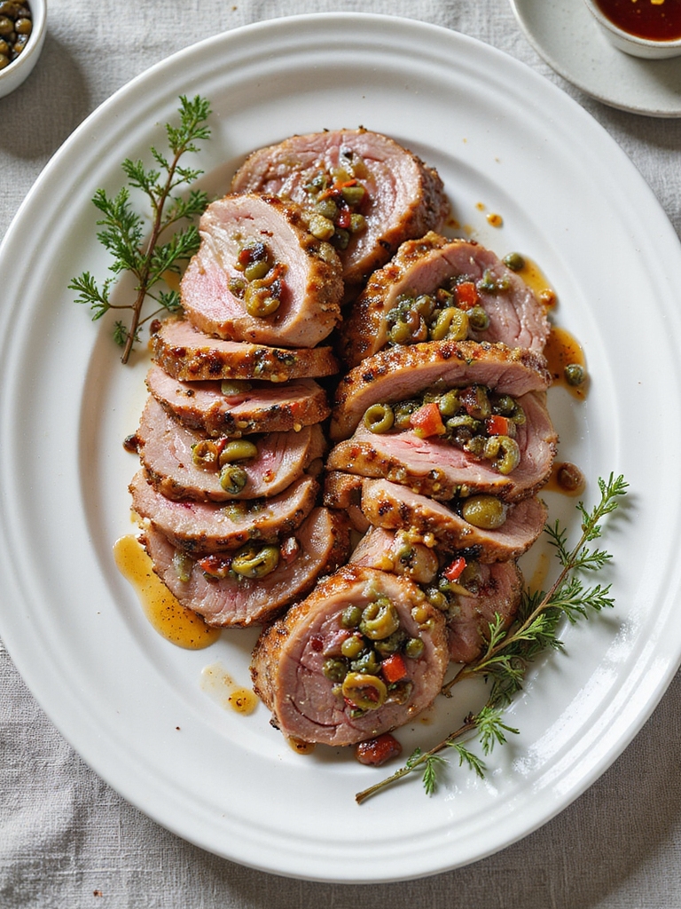 mediterranean pork tapenade recipe