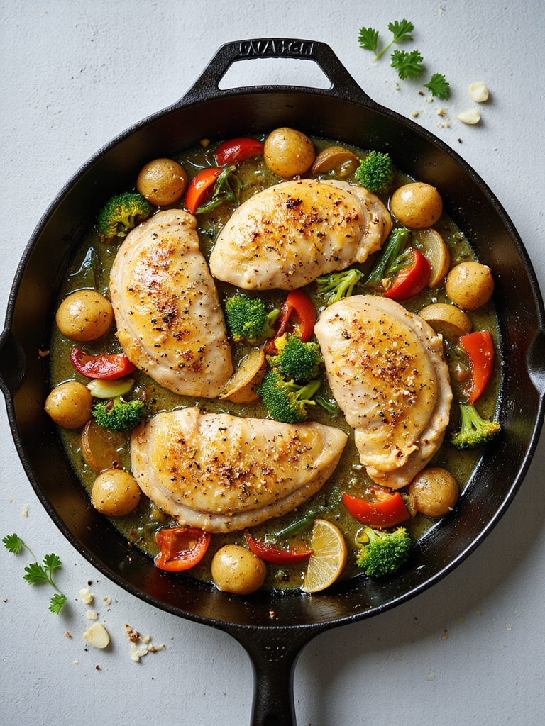 one pan garlic butter chicken