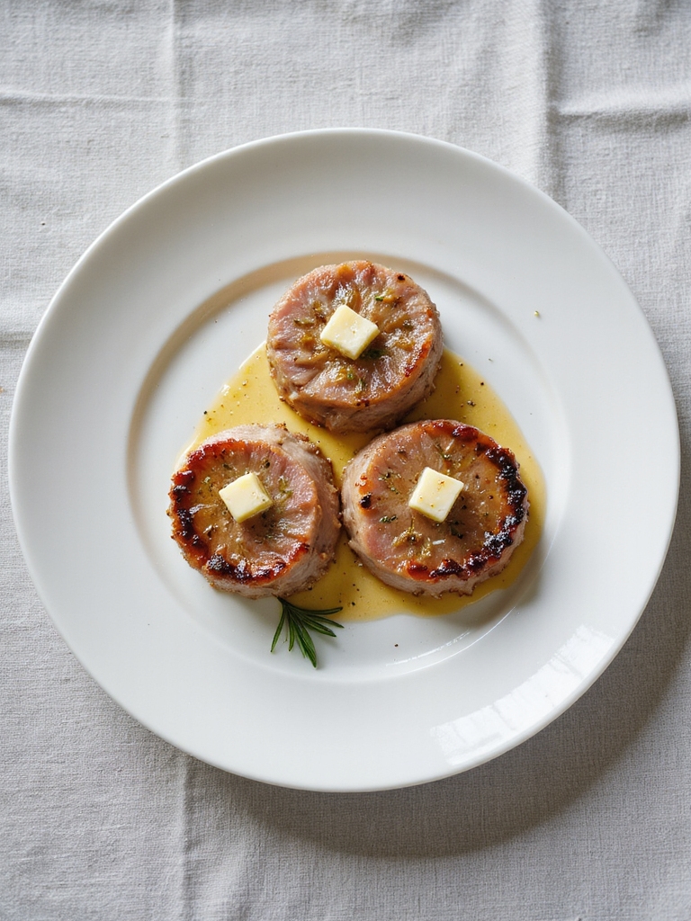 perfectly cooked pork medallions