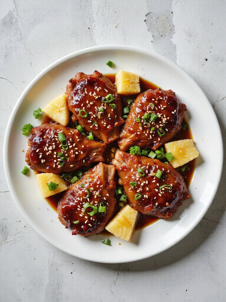 pineapple teriyaki pork steaks
