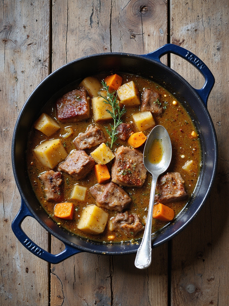 pork and potato comfort stew