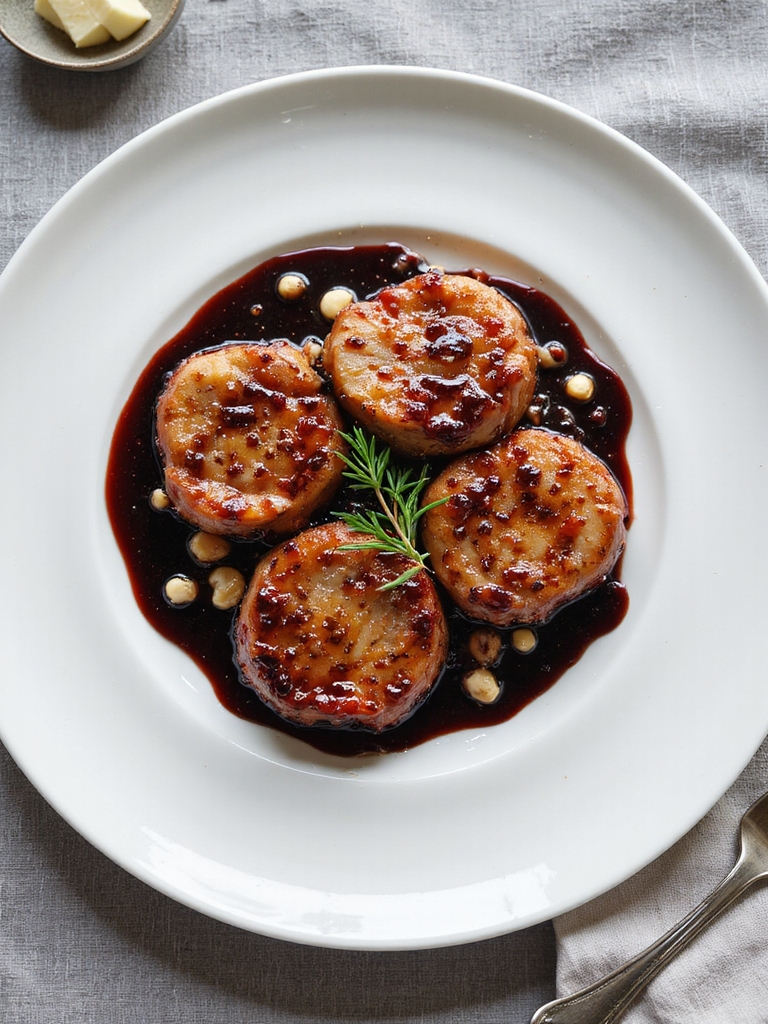 pork medallions with red wine