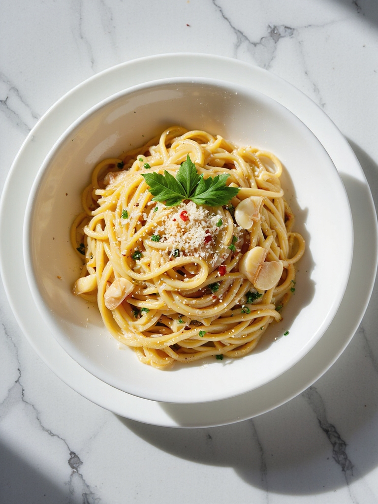 quick spaghetti aglio e olio