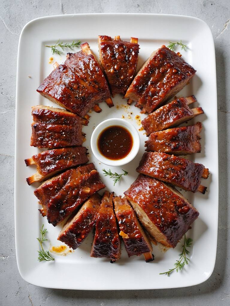 savory bourbon maple ribs