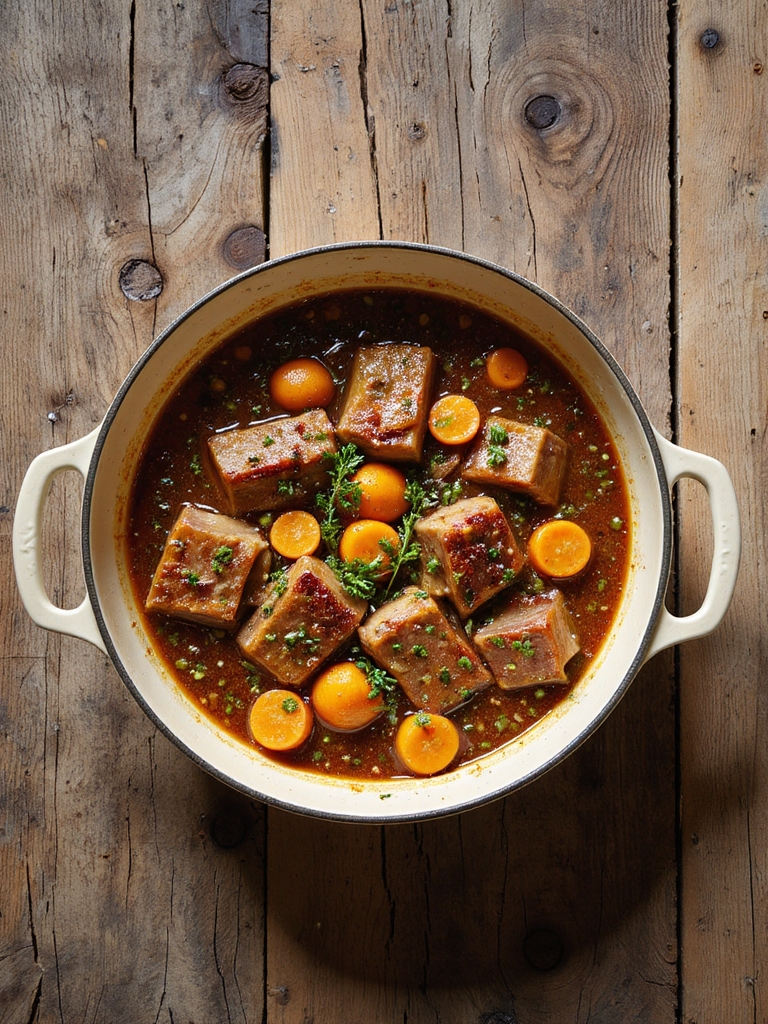 savory pork and carrot stew