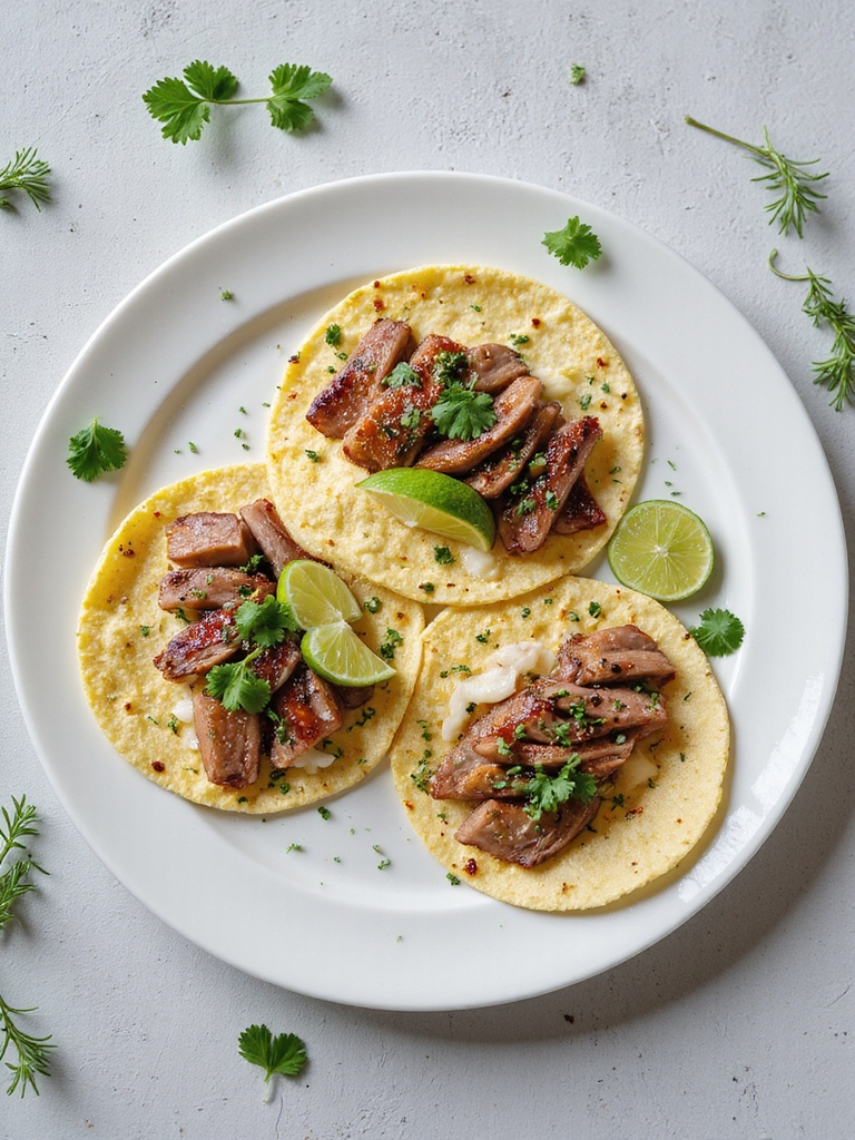 savory roasted pork tacos