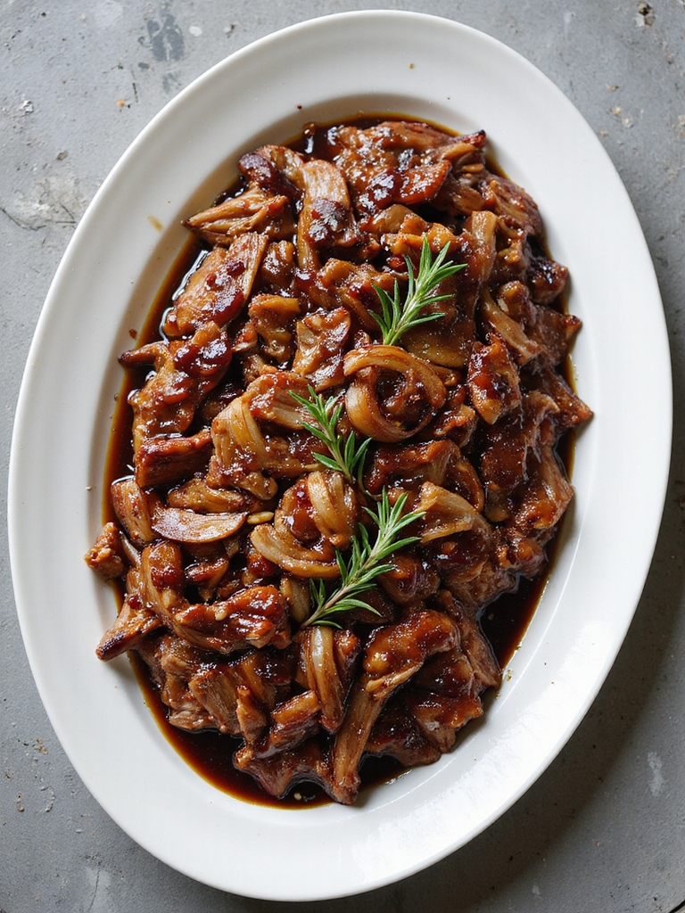 savory rosemary balsamic pork